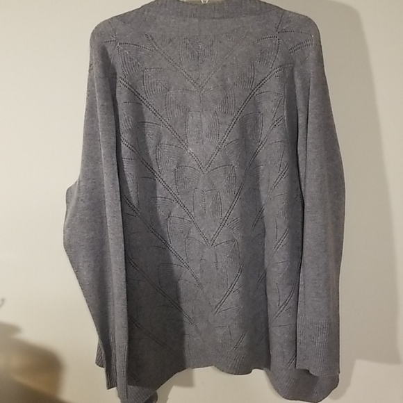 Ryllace 3X & 2X Cashmere button sweater cardigan - Picture 6 of 6